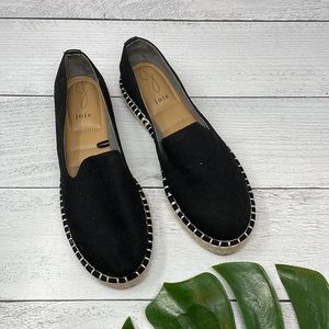 Joie Cara Espadrille Slip On Shoes in Black 8.5M S18